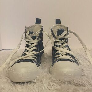 Primark Sneakers – Converse Style in Blue (Size 9)